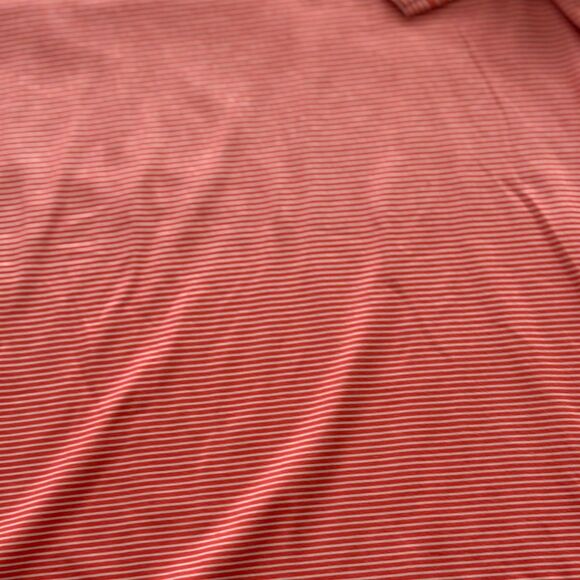 32 Degrees COOL Short Sleeve V-Neck Orange/White Size Medium EUC - Picture 7 of 9